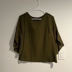 Olive green blouse